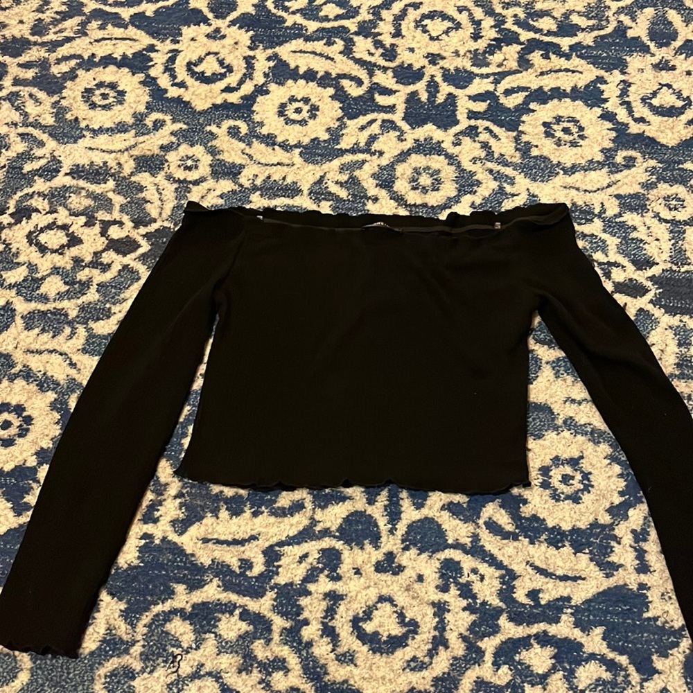 SHEIN off the shoulder crop top!